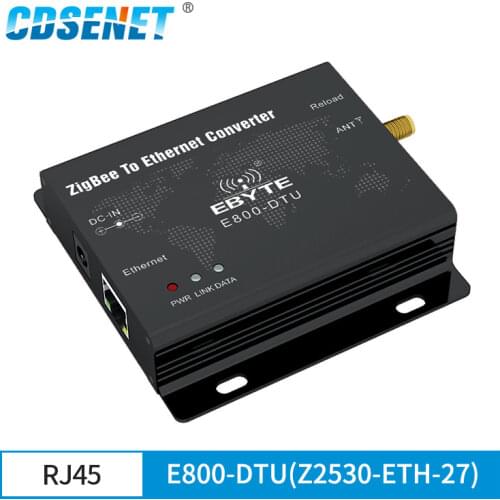 CC2530 ZigBee Ethernet Wireless Data Transceiver Module 27dBm TCP UDP Long Range Ad Hoc Network 500mW Transmitter and Receiver