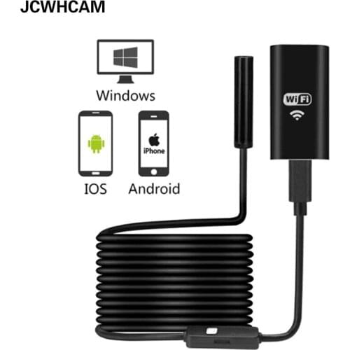 WIFI Endoscope Camera Mini Waterproof Soft Cable Inspection Camera 8mm 1M 2M 5M USB Endoscope Borescope IOS Endoscope for Iphone