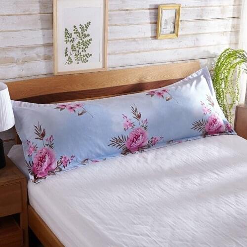Worsted Double Pillowcase with 1.2/1.5M Lengthened Pillowcase Abrasive Reactive Printing Fabric Thickened Pillowcase