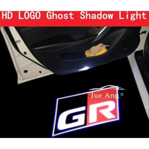 2pcs For Prius Alphard Vellfire ESTIMA PREVIA WISH LEDCar Door Light Projector Ghost Shadow Light Welcome Light Atmosphere Light