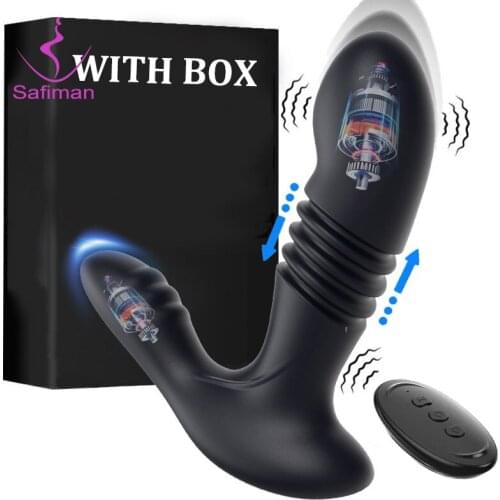 Male Prostate Massage G spot Vibrator Anal Plug Toy For Men Silicone Prostata Stimulator Dildo Anal Butt Adult Sex Toys For Men