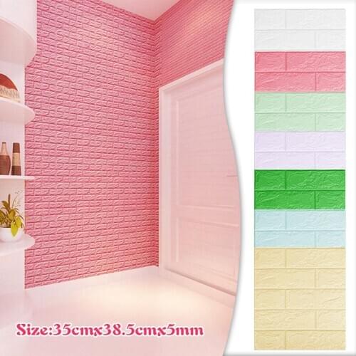 New DIY brick wall stickers 3D PE Foam wallpaper self-adhesive panel waterproof For kitchen bathroom Kids Room Home Decoration