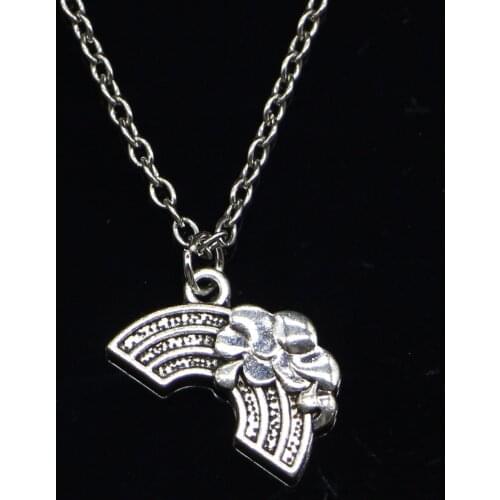 New Fashion Necklace 12x19mm rainbow flower Pendants Short Long Women Men Colar Gift Jewelry Choker