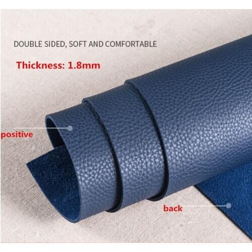 New arrival 50x138cm Plain coloured Litchi Faux Artificial Synthetic Leather Fabric Sewing DIY Bag Shoes fabric