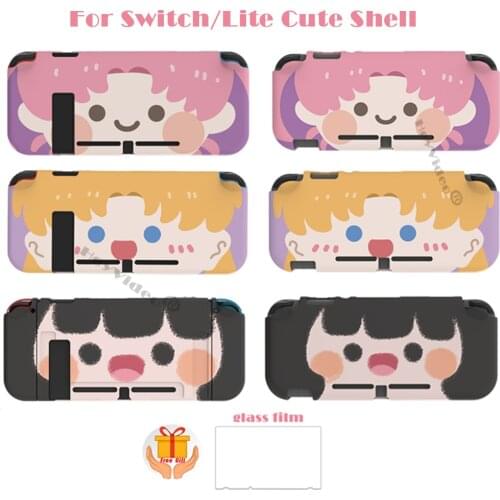 New Cute Cartoon Protective Shell for Switch Case Hard TPU Shell Back Grip Full Cover for Switch Lite Case Console Shell
