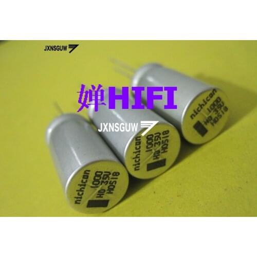 20PCS NICHICON HD 35V1000UF 12.5X25MM 1000UF 35V original Aluminum shell precision electrolytic capacitor 105 degrees 1000uF/35V