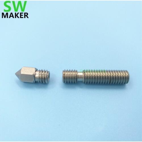 SWMAKER 1 set All Metal MK8 Hotend 0.4mm 1.75mm Upgrade Plated Wear Resistant for 3D printer parts