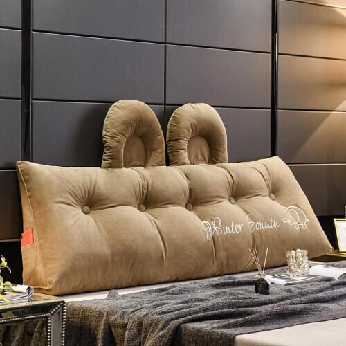 Fluffy Big Ear Cushion Backrest on the Bed and Sofa When Reading Big Bedside Pillows Decorate the Bedroom for the Family