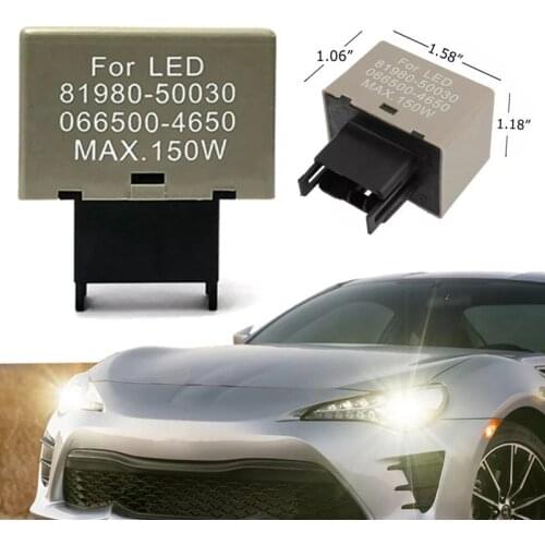 8-Pin LM449 81980-50030 066500-4650 Electronic LED Flasher Assy Relay Fix Compatible With Lexus Scion or Toyota LED