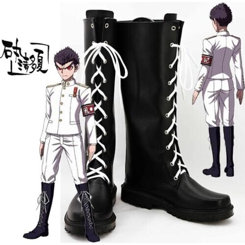 Danganronpa Dangan Ronpa Kiyotaka Ishimaru Cosplay Shoes Boots Custom Made For Halloween Christmas Festival Party Cosplay Shoes