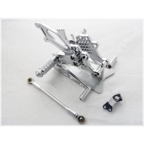 Silver Rearset Rear Set Footpegs for 2004-2007 Honda CBR1000RR CBR 1000RR
