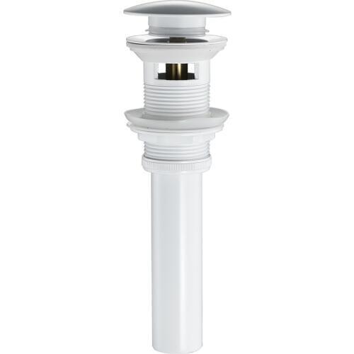 Basin Drains Brass White Basin Waste Pop Up Waste Vanity Vessel Basin Sink Stopper With Overflow Hole