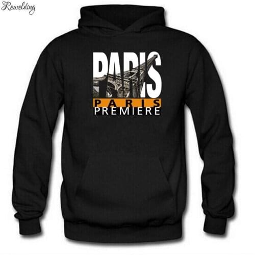 Paris Eiffel Tower Hoodies Men Women Fleece Long Sleeve Hip Hop Sweatshirt Pullover Cool Fashion Streetwear Skateboard Hoody