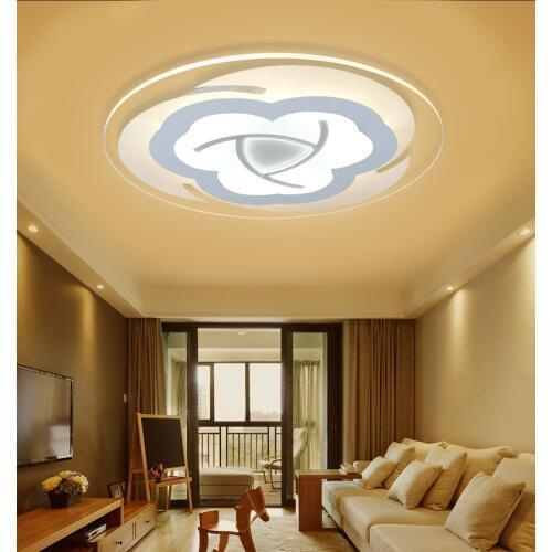 Slim Acrylic Flower LED Ceiling Light Living Room Bedroom Study Room Lamp Office & Commercial Lighting Ceiling lights AC110-240V