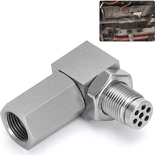 Stainless Steel Sensor Extender Spark Plug Adapter 90 Degree Parts Replace