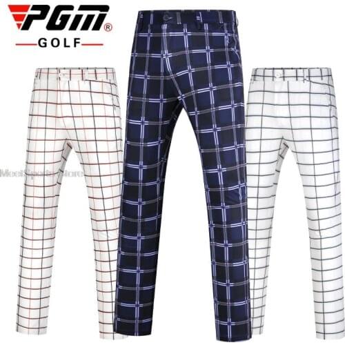 Spring Autumn Mens Trousers Elastic Plaid Golf Pants Waterproof Soft Pants Man Stretch Outdoor Golf Game Sweatpants XXS-XXXL