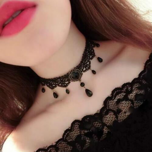Vintage Black Velvet Choker Necklace for Women Lace Chocker Statement Necklaces Pendants Bijoux Femme Collier Collares Mujer