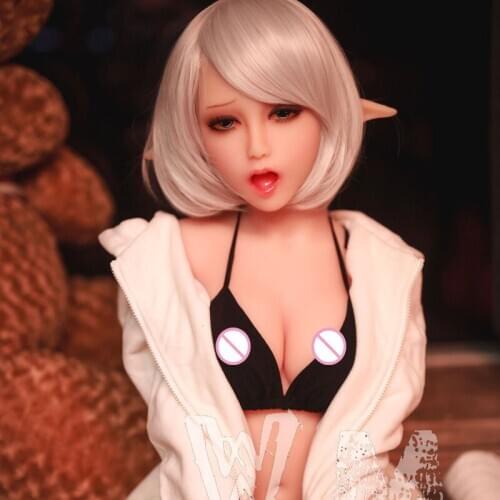 WMDoll 140cm Love Doll TPE Adult Sex Dolls Toys For Men Realistic Big Boobs Lifelike Vagina Sexy Elf Doll With Teeth