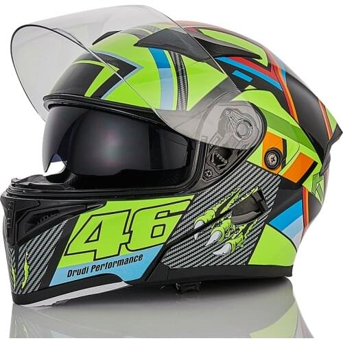 Capacete Casco DOT approved safety modular flip motorcycle helmet sailboat racing dual lens helmet inside mask helmet motorcycle