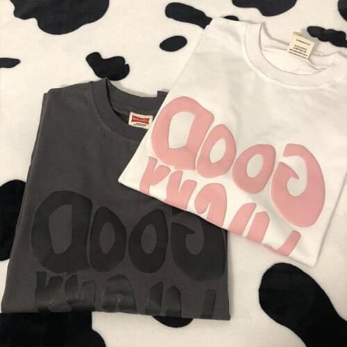 Short Sleeve Loose Women T Shirt Oversized Korean Style Letters Print Female Tops Streetwear Mid-long Stylish tshirts M-2XL