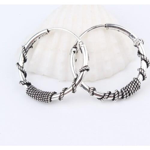 1pair 18mm Circle Hoop Earrings Women Pierced Round Earring Simple Punk Earring Brincos Bijoux Party Jewelry E28