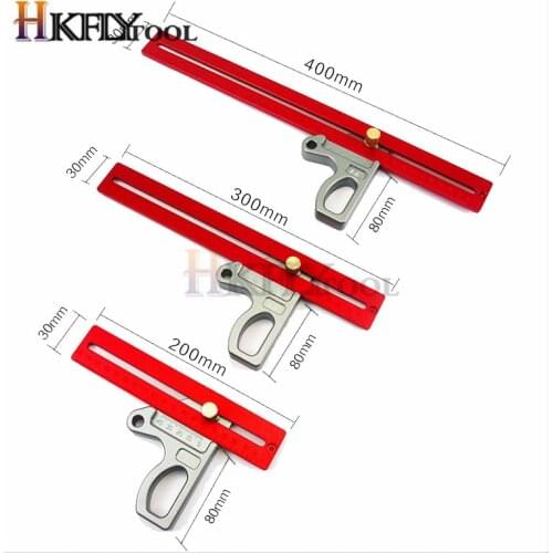 200/300/400mm 45 Degree Ruler Woodworking Caliper Ruler Height Ruler Woodworking Scribe Woodworking Scribe Gauge Measuring Tool