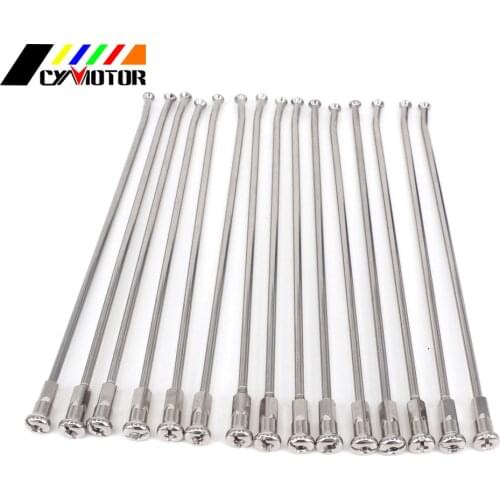 Motorcycle 36PCS Steel 21" Front Wheel Spokes Nipples For KAWASAKI KX125 KX250 KX250F KX450F KX 125 250 450 F KLX450R KX500 KLX