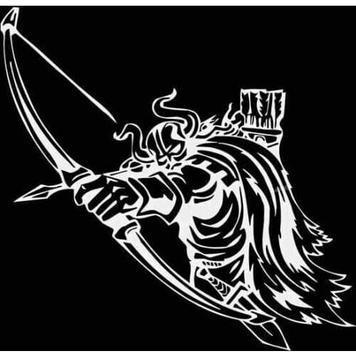 Brave Tough and Cool Viking Warrior Covered Body Stylish and Interesting Full Car Stickers Decal Black/white, 13cm*13cm