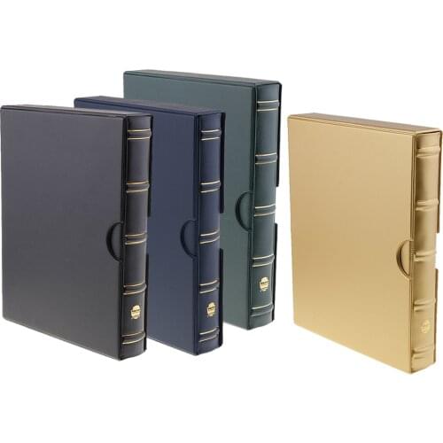 Coins Case Box /Paper Money/Stamp Collection Book Album Supplies 9 Hole Loose Sheet Holder PVC for Collectors Gift