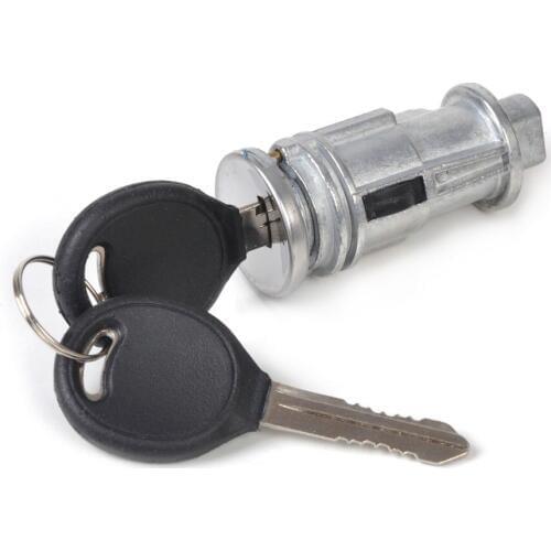 DWCX Ignition Key Switch Lock Cylinder With 2 Non-Electronic Keys For Chrysler Town Dodge Charger Jeep Wrangler Plymouth Breeze