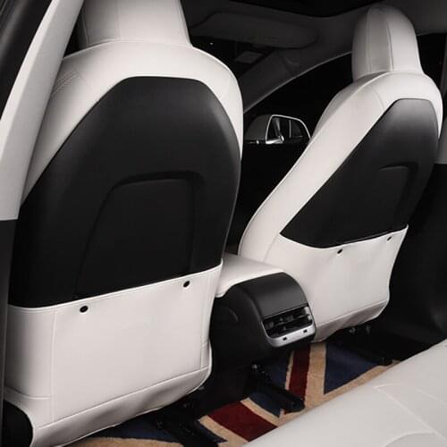 For Tesla Model 3 Car Seat Anti-kick Pad Anti-dirty Pad Car Seat Back Anti-kick Pad Protective Mat