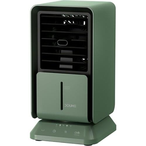 DOUHE Portable air conditioner timing mute spray air cooler touch screen night light electric fan for home