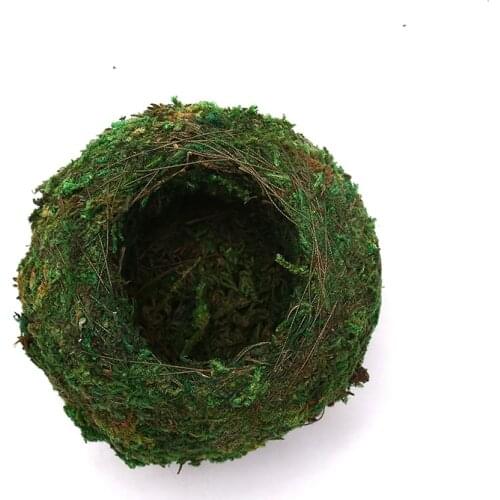 6/9Cm Green Mos Bal Flower Bonsai Pot Houder For Garden Home Decorations Moss Ball Plant Pot
