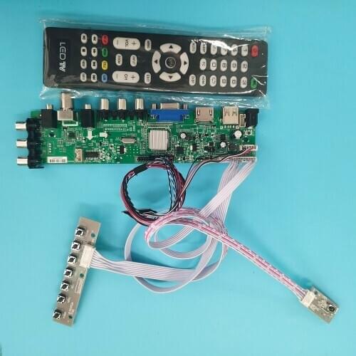 Kit For LP156WHB-TLC2/LP156WHB-TLC1 Signal controller board WLED DVB-T remote 1366X768 40pin TV LVDS USB AV VGA LED HDMI digital