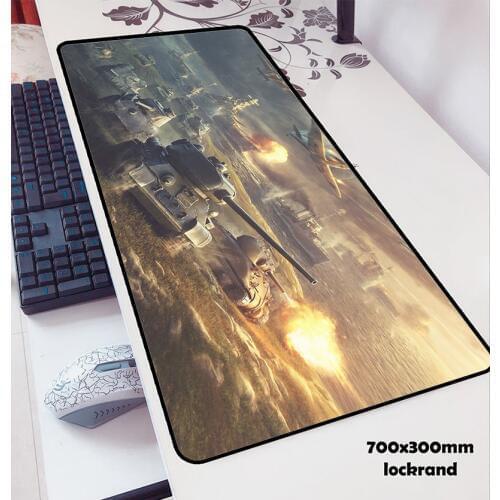 World of tanks mouse pad 700x300x3mm pad mouse notbook computer padmouse wot gaming mousepad gamer to keyboard mouse mats