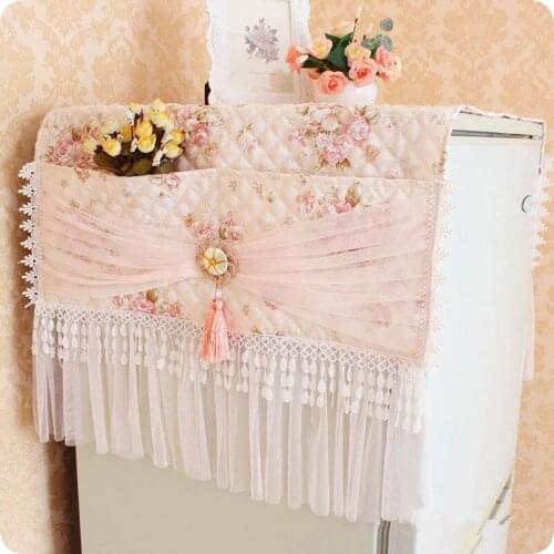 Lace Fabric Refrigerator Dust Cover Multi-function Refrigerator Bag Storage Bag Storage Bag Dual-use