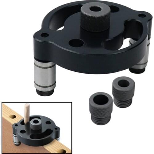 6/8/10mm Vertical Pocket Hole Jig Self Centering Dowelling Jig Hole Puncher Locator Drill Guide for Woodworking Carpentry Tools