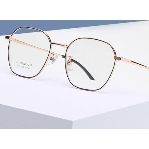 New Arrival Fashional Full Rim Beta Titanium Frame Glasses For Man and Woman Super Light Optical Eyewears