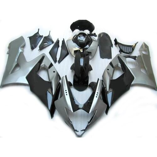 Plastic Fairings for SUZUKI GSXR1000 2005 2006 Black Silver Injection molding fairing kit GSXR 1000 K5 K6 PN209