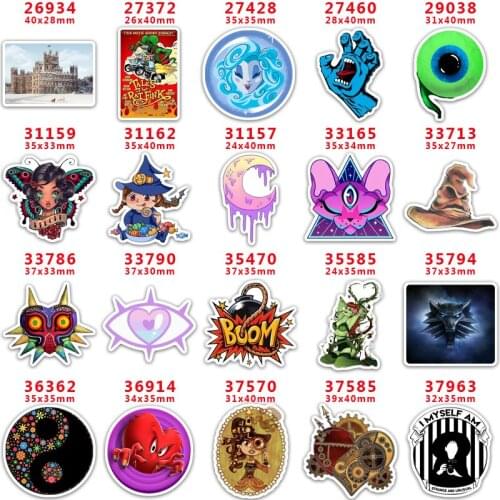 DIY Craft Supplies Sewing Accessories Cartoon All Saints' Day Printed Planar Resins Mold 10 Pieces. PR-26934