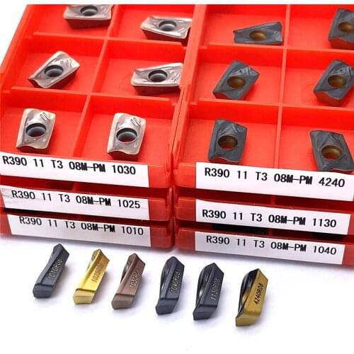 R390-11T308M-PM 1030/1025/1010/4240/1130/1040 Milling blade inserts carbide inserts R390 for Milling cutter
