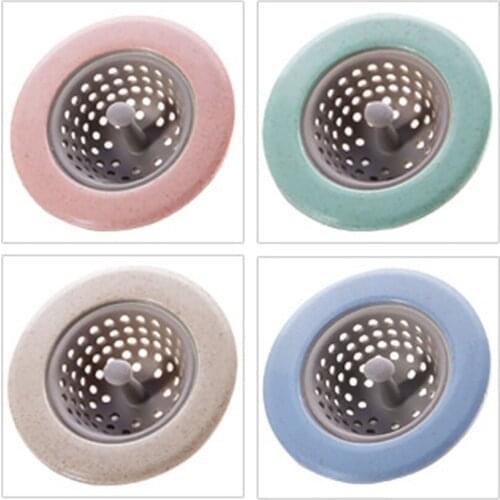 Silicone Floor Drain Strainer Sink Sewer Filter Water Hair Stopper Bath Catcher Shower Cover Kitchen Bathroom Anti Clogging