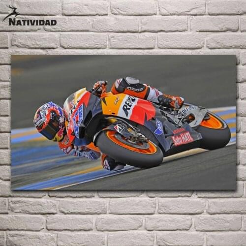 Curved Road Riding Motorcycle Picture Print Poster Modern Fashion Canvas Painting Wall Stickers Boy Bedroom Home Aesthetic Decor