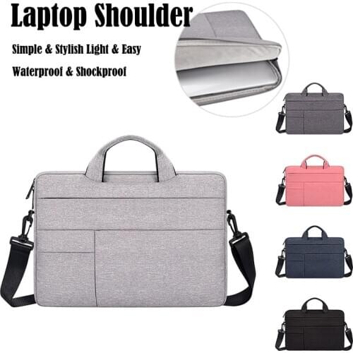 Laptop Bag 13.3 15.6 14.1 inch Waterproof Notebook Case Sleeve For Macbook Air Pro Retina 11 12 13 15 Shoulder Handbag Briefcase