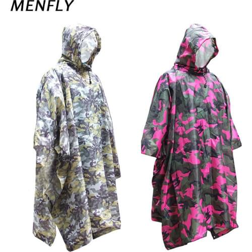MENFLY Outdoor Rose Yellow Camouflage Raincoat Super Light Curtain Floor Cloth Multifunctional Camping Hiking Assault Jacket