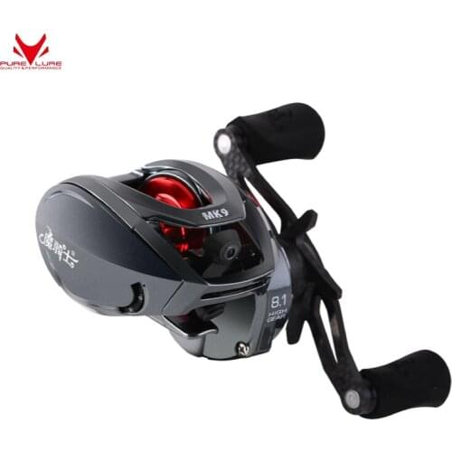 PURELURE Ultralight Baitcasting Fishing Reels Drag 8.1:1 High Speed Salt&Fresh Water Casting Reel Fishing Coil