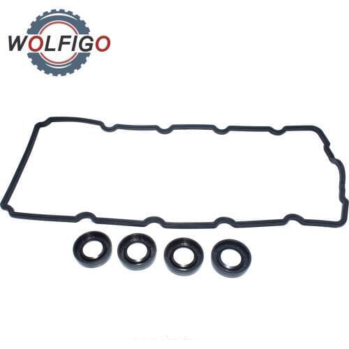 WOLFIGO Engine Valve Cover Gasket & Spark Plug Tube Seals For Mini Cooper R52 R50 R53 Works Chrysler Neon PT Cruiser 11121485838