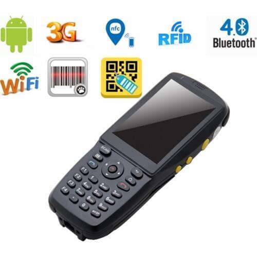 All in One Good Quality 3.5 Inch Touch Screen Black Color Android PDA with NFC RFID Reader,WIFI,3G and 1D or 2D Scanner Optional