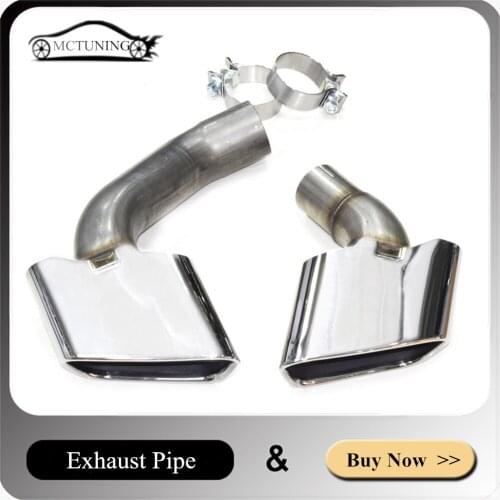 1 Pair Car Accessories Exhaust Tip For BM-W X5 F15 X6 F16 Update To X5M X6M 2014-2019 Stainless Steel Muffler Tip Tailpipe