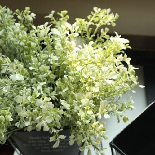 1Pc INS Style Imitation Grass Leaves Plant Clover DIY Decorative Green Artificial Plastic Plant for Home Wedding Decoration